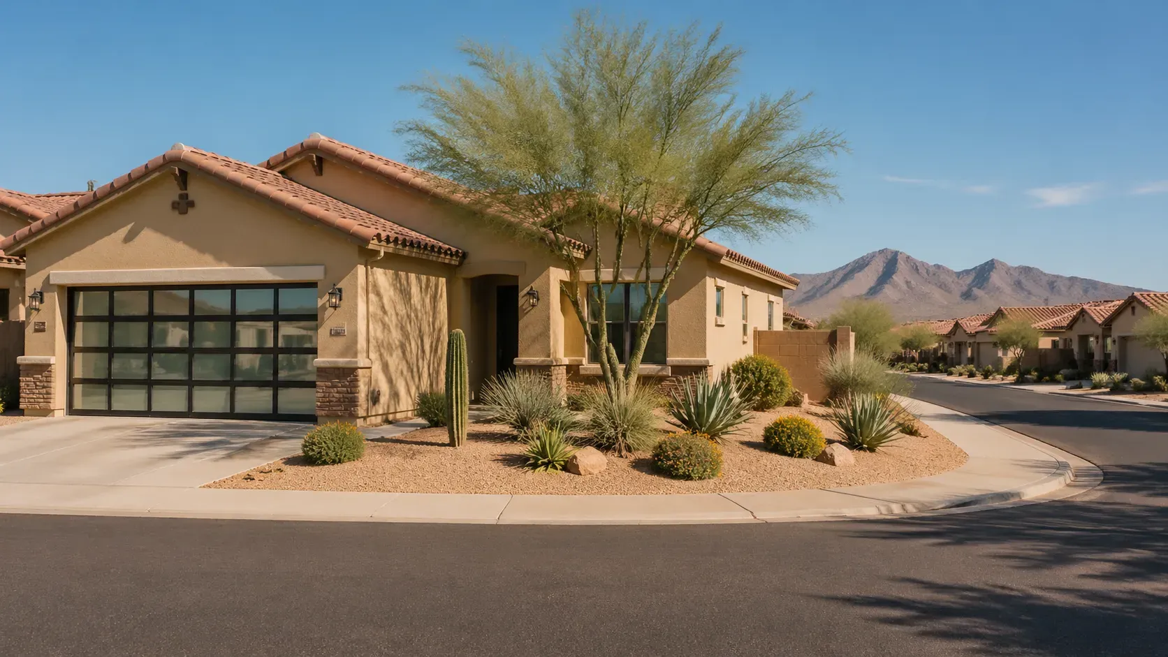 Chandler, Arizona. Phoenix Metro residential neighborhood