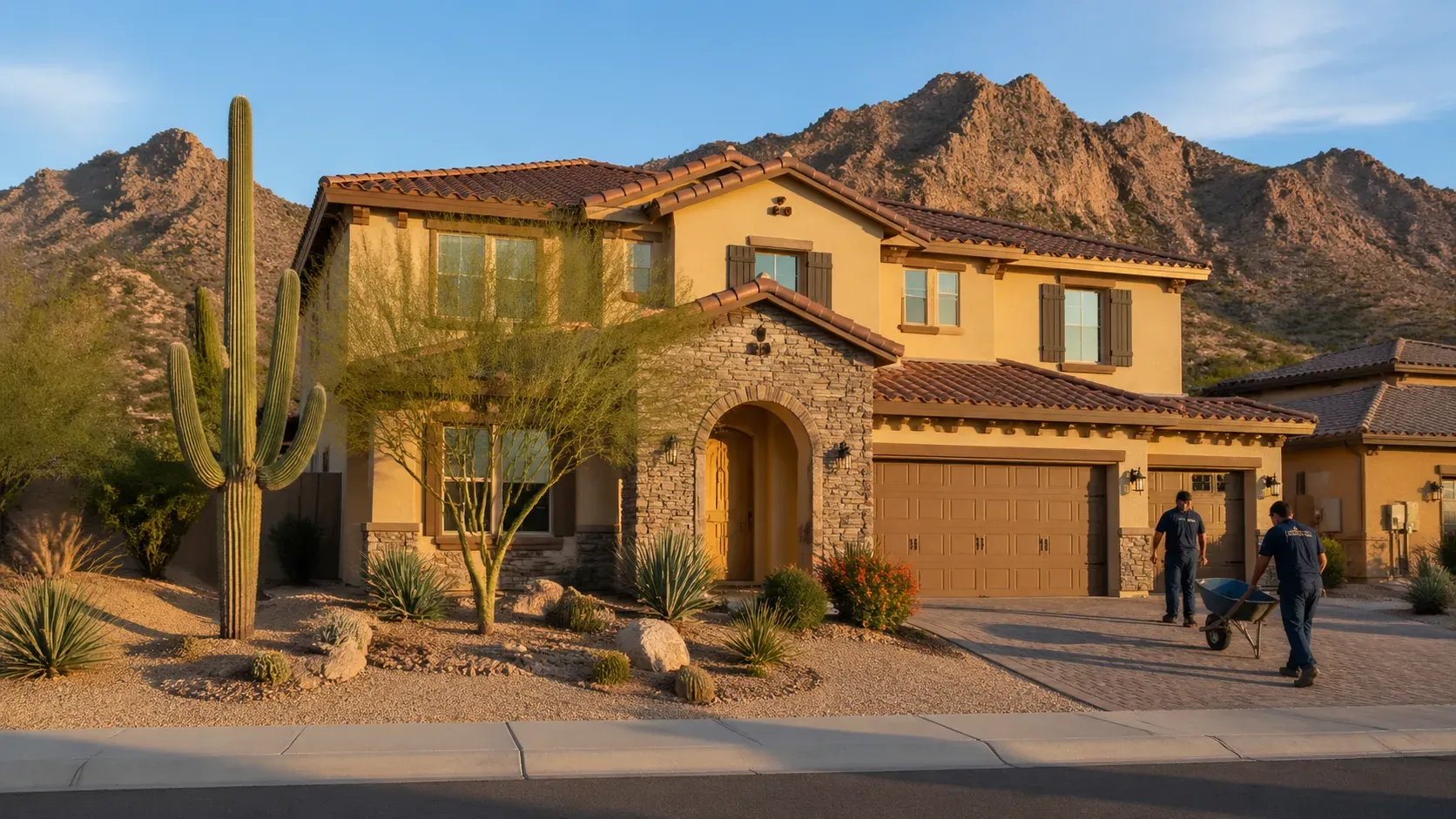 Goodyear, Arizona. Phoenix Metro residential neighborhood