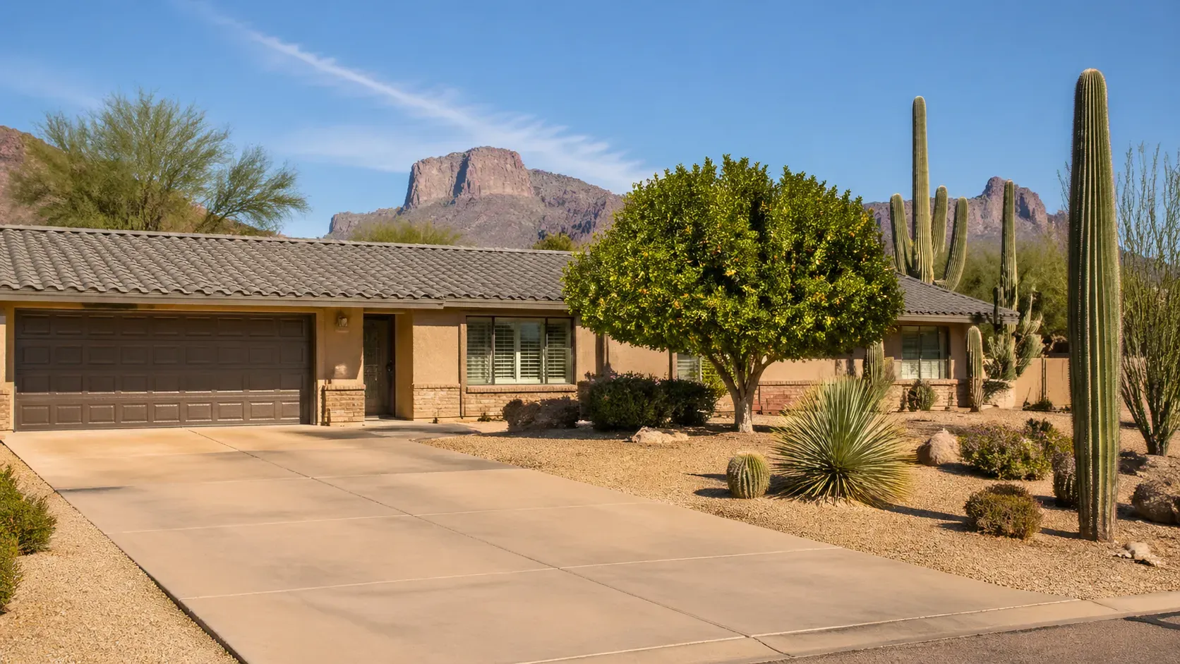 Mesa, Arizona. Phoenix Metro residential neighborhood