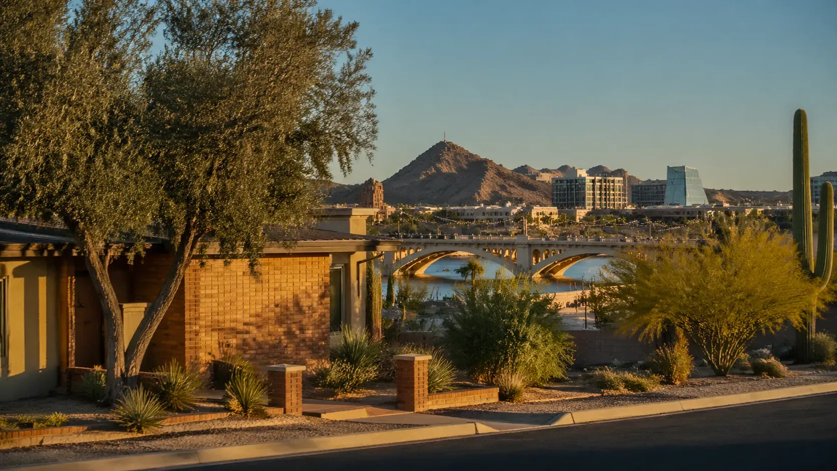 Tempe, Arizona. Phoenix Metro residential neighborhood